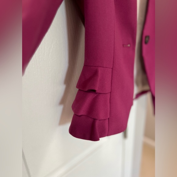 H&M’s Elegant jacket,fuchsia color one button - Picture 7 of 10